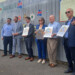 La Fresque Lafayette - Le Bourgmestre offre une reproduction de la fresque à nos amis de Lafayette