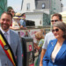 Square de la Francophonie - Le Député-Bourgmestre de Namur et la Maire de Lafayette